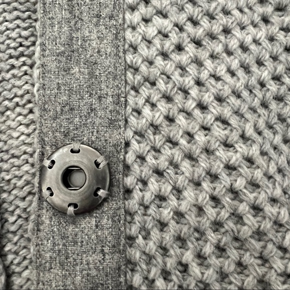 Cynthia Rowley Cable Knit Turtleneck Long Cardigan Sweater Jacket - Picture 9 of 12